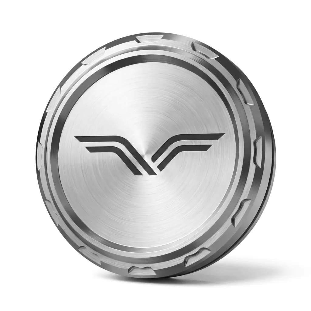 Sculpted Minimal Metal Cap