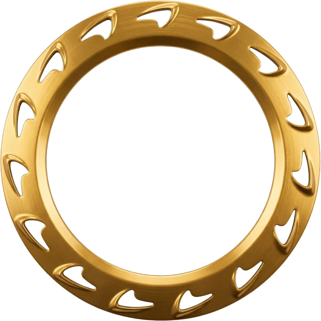 Aero-Vane Technical Disc Cover – Gold